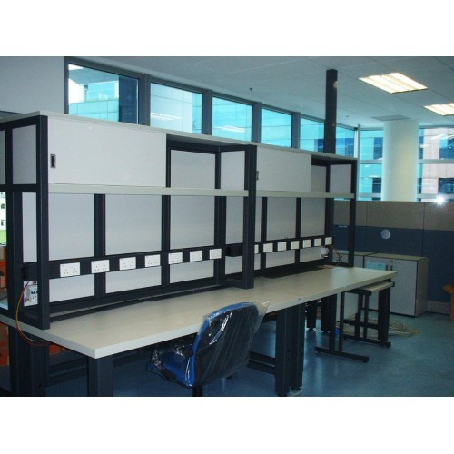 Two Tier Computer Server Workbench Work Bench 2